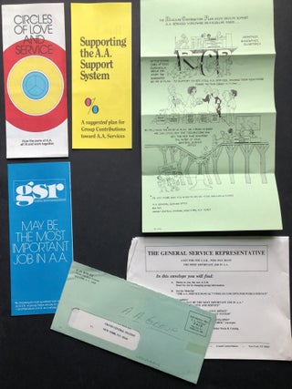The Group Handbook (1983 vinyl binder with lots of brochures, AA Service Manual, Eastern United States A. A. Directory for 1984, etc.)