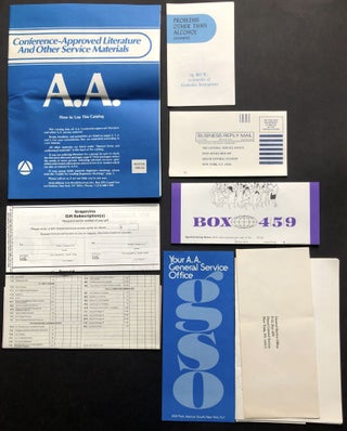 The Group Handbook (1983 vinyl binder with lots of brochures, AA Service Manual, Eastern United States A. A. Directory for 1984, etc.)