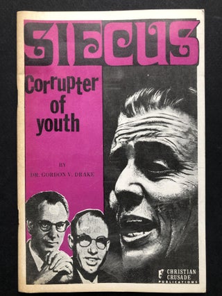 Item #H36291 SIECUS, Corrupter of Youth. Gordon V. Drake