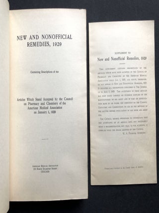 New and Nonofficial Remedies, 1929