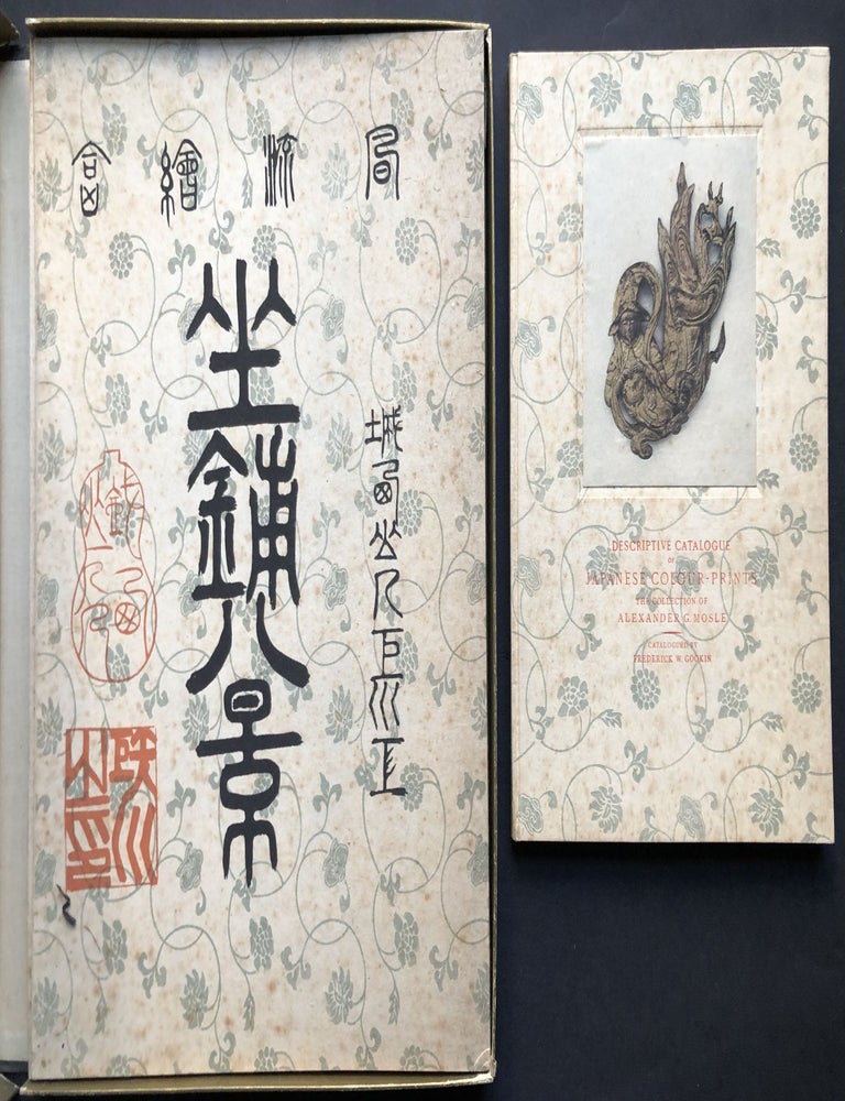 Item #H36311 Descriptive Catalogue of Japanese Colour-Prints, with portfolio, insc. by Mosle. Alexander G. Mosle, Frederick W. Gookin.