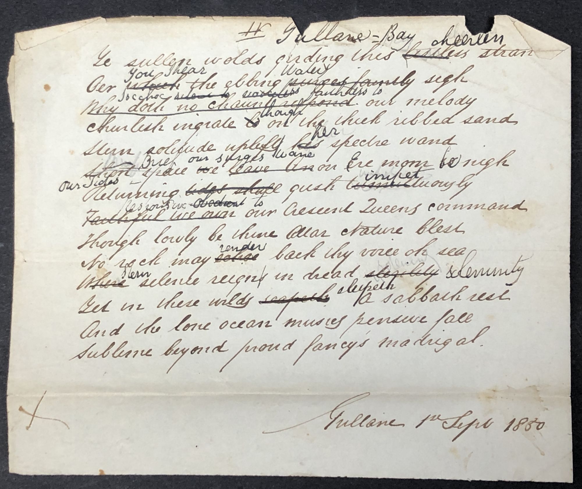 Sonnets, Reflective and Descriptive, Second Series, inscribed with 3 ...