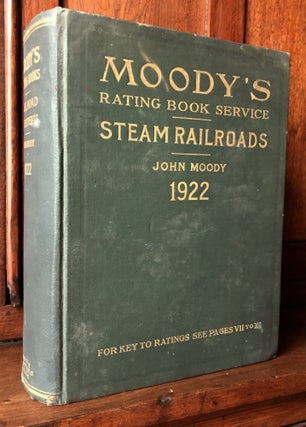 Item #H36451 1922 Moody's Analyses of Investments and Security Rating Books: Steam Railroads...
