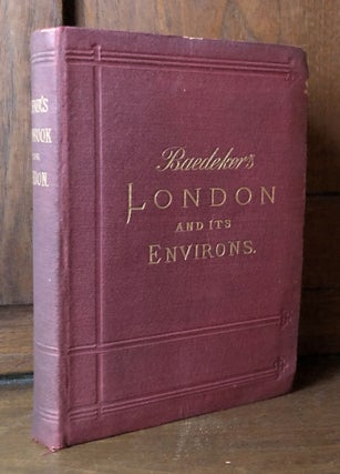 Item #H36504 Baedeker's London and its Environs (1894) with separately issued booklet Index of...