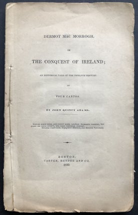 Item #H36506 Dermot Mac Morrogh (or Macmorrogh), or The Conquest of Ireland, an Historical Tale...