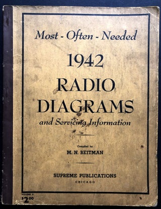 Item #H36579 Most Often Needed 1942 Radio Diagrams and Servicing Information. M. N. Beitman