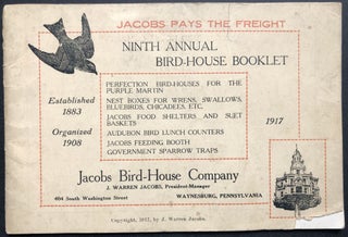 Item #H36623 Ninth Annual Bird-House Booklet, 1917: catalog of bird houses, nest boxes, food...