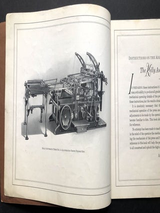 1929 Book of Instructions for the Kelly Automatic Press No. 2