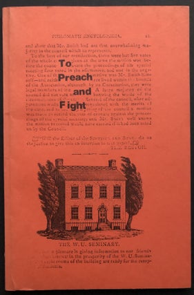 Item #H36644 To Preach And Fight: Universalism in The Queen City Of The West 1800-1849 - signed....