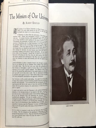 The New Palestine: Hebrew University Issue, March 27, 1927