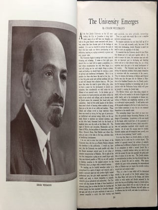 The New Palestine: Hebrew University Issue, March 27, 1927