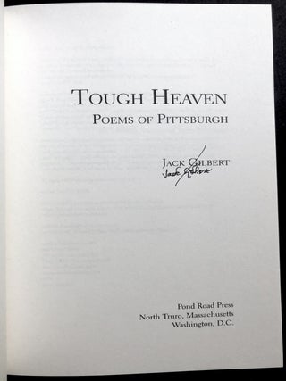 Tough Heaven, Poems of Pittsburgh - signed