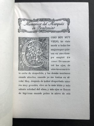 Sonata de Invierno, Memorias del Marques de Bradomin, Las Publica