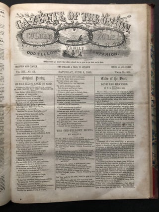 The Gazette of the Union, Golden Rule, and Odd-Fellows' Family Companion, Vol. XII (Jan. - June, 1850)