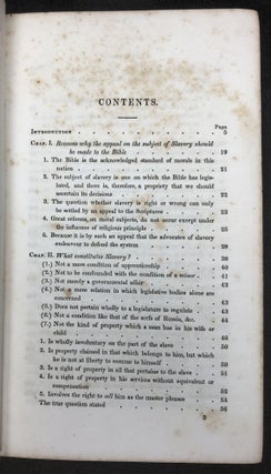 An Inquiry into the Scriptural Views of Slavery