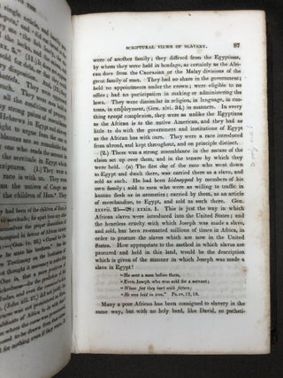 An Inquiry into the Scriptural Views of Slavery