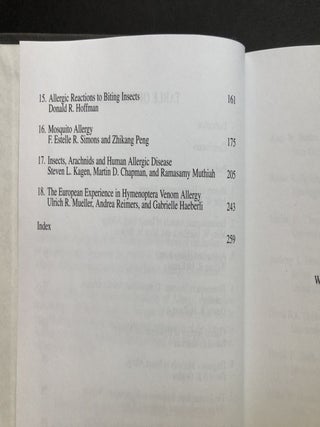Monograph on Insect Allergy, 4th edition