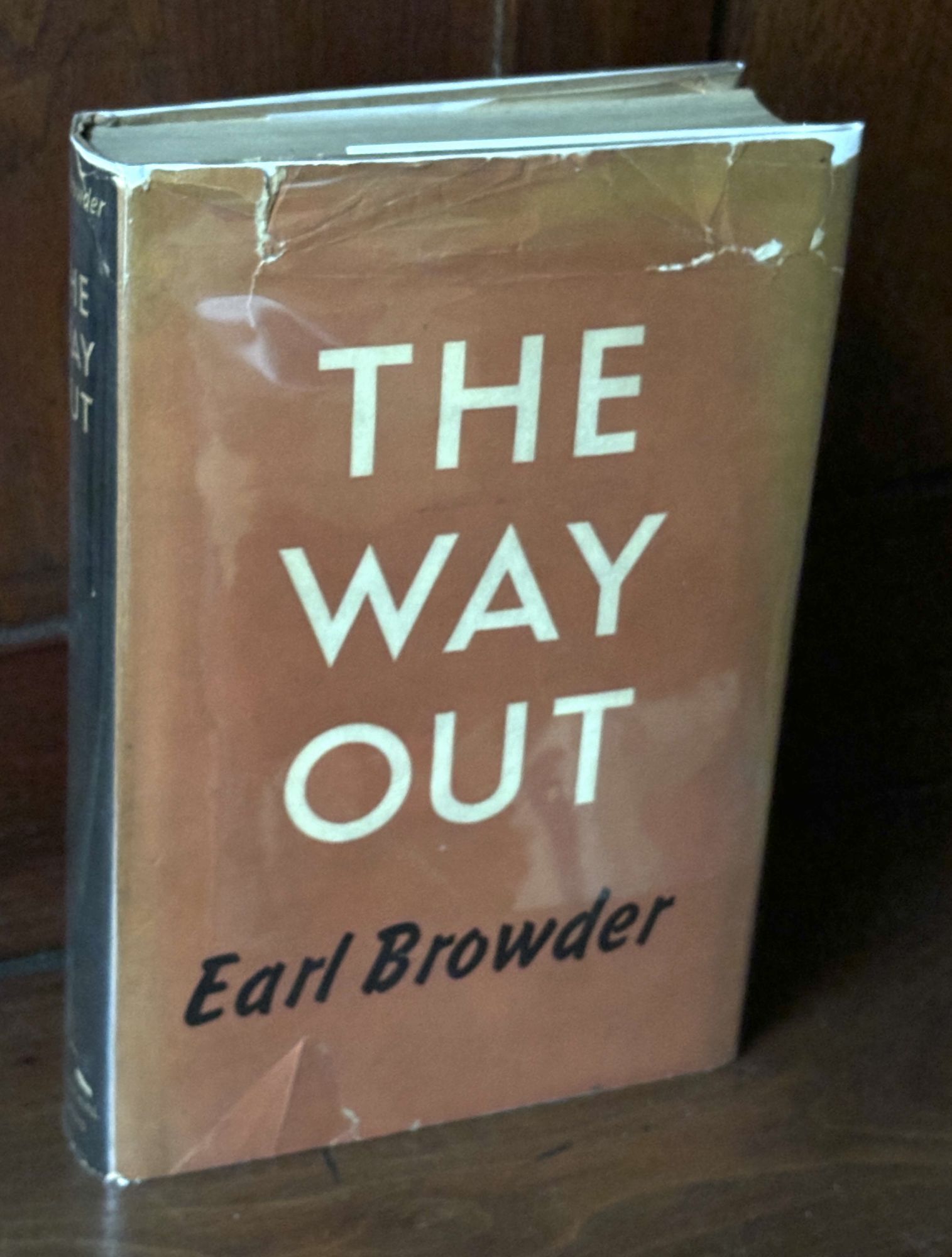 The Way Out | Earl Browder | First Printing