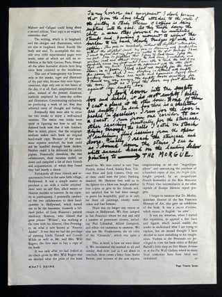 Large promotional flyer x 3 for Miller and Bezalel Schatz's "Into the Night Life" (1947)