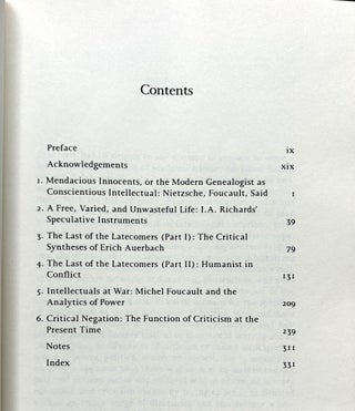 Intellectuals in Power, A Genealogy of Critical Humanism - inscribed to a colleague