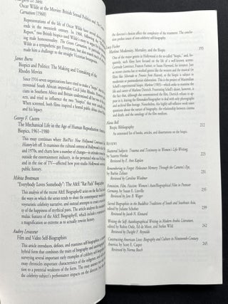 Biography, Winter 2000: The Biopic