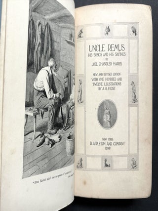 Uncle Remus, His Songs and Sayings (1899) with mounted presentation sheet signed