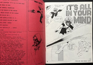 Comix & Fandom, Vol. 1 no. 1 (1973), Pittsburgh's first comic fanzine