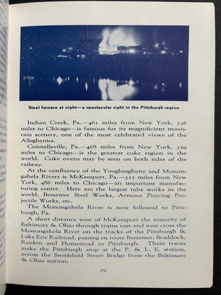 Glimpses Along the Way, New York - Chicago (1948 pamphlet) & 9-24-1950 Condensed Schedules of Through Trains