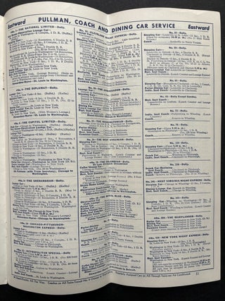 Glimpses Along the Way, New York - Chicago (1948 pamphlet) & 9-24-1950 Condensed Schedules of Through Trains