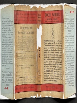 Poor White, Modern Library No. 115, Ca. 1927 edition in dust jacket