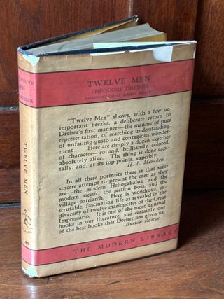Item #H38369 Twelve Men (first Modern Library edition in dust jacket, 1928). Theodore Dreiser