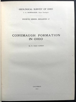Conemaugh Formation in Ohio (Geological Survey of Ohio Fourth Series Bulletin 17)