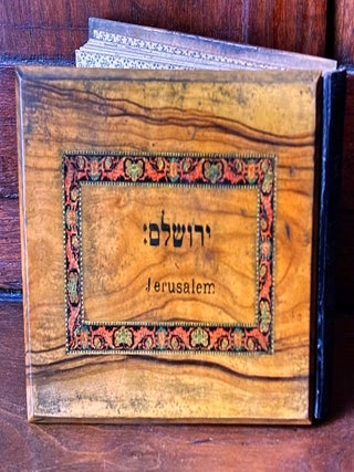 Item #H38465 Flowers of the Holy Land, Jerusalem ca. 1900 in olive tree boards