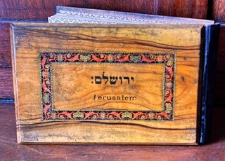 Item #H38465 Flowers of the Holy Land, Jerusalem ca. 1900 in olive tree boards