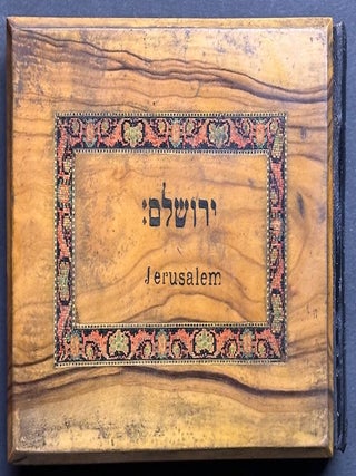 Flowers of the Holy Land, Jerusalem ca. 1900 in olive tree boards