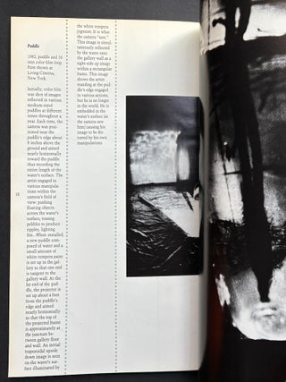 Film installations: Anthony McCall, Paul Sharits, Bill Lundberg, Al Wong, inscribed by Sharits (1987)
