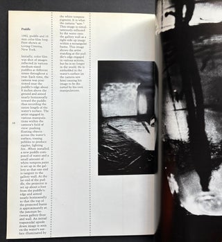 Film installations: Anthony McCall, Paul Sharits, Bill Lundberg, Al Wong, inscribed by Sharits (1987)