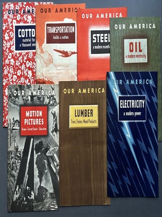 Item #H38691 Complete Set of "Our America" 1942-1943 with mounted color cards: Electricity,...