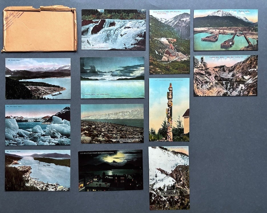 Ketchikan Postcards 12 colorized postcards of Alaska scenery ca. 1915 from Ketchikan store