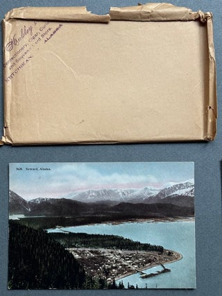 12 colorized postcards of Alaska scenery ca. 1915 from Ketchikan store