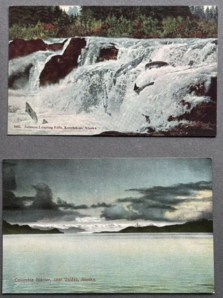 12 colorized postcards of Alaska scenery ca. 1915 from Ketchikan store