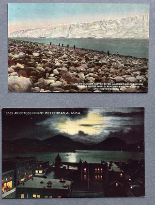 12 colorized postcards of Alaska scenery ca. 1915 from Ketchikan store