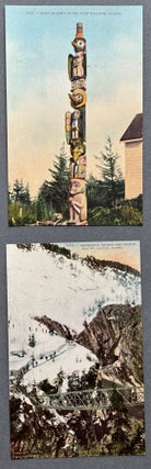12 colorized postcards of Alaska scenery ca. 1915 from Ketchikan store