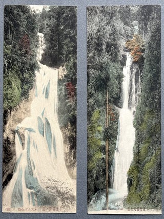9 early 1900s colored postcards of Nikko, Japan