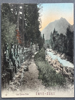 9 early 1900s colored postcards of Nikko, Japan