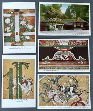 6 color postcards of Toshogu Shrine in Nikko Japan ca. 1910s