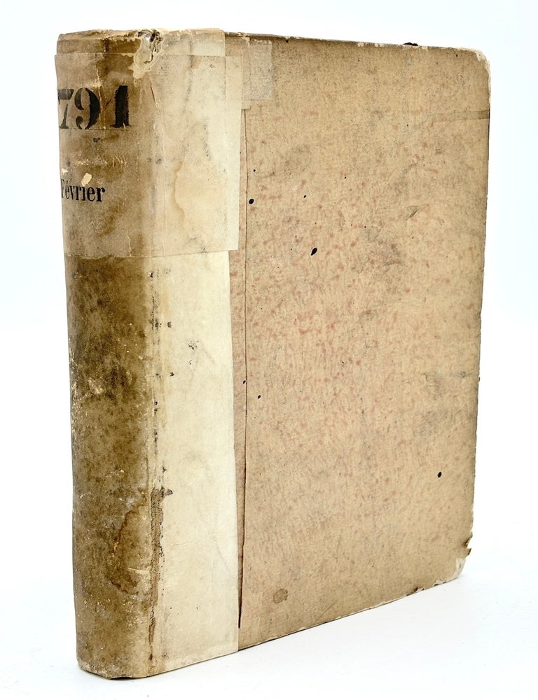 Item #H38924 Bound volume: Affiches, Annonces et Avis Divers, 1-28 Fevrier 1791, Nos. 32-59, ou Journal General de France