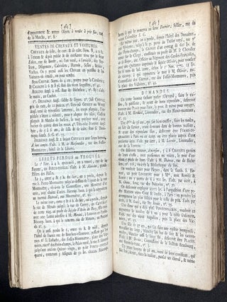 Bound volume: Affiches, Annonces et Avis Divers, 1-28 Fevrier 1791, Nos. 32-59, ou Journal General de France