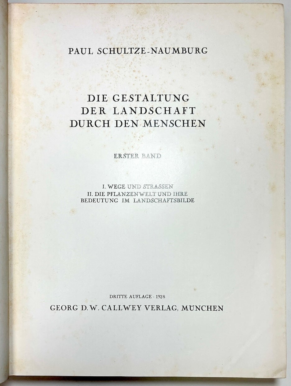 Die Gestaltung der Landschaft durch den Menschen, Kulturarbeiten