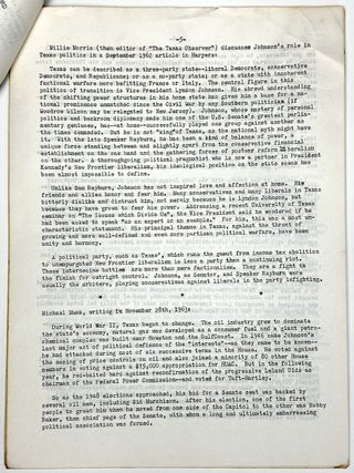 Johnson With Eyes Open (1964 booklet from SDS's Political Education Project)